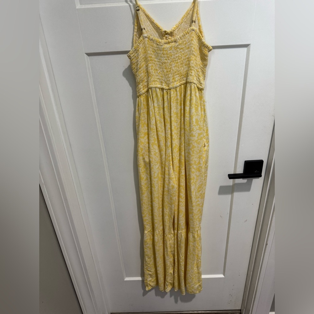 Yellow Sleeveless Maxi Jumpsuit